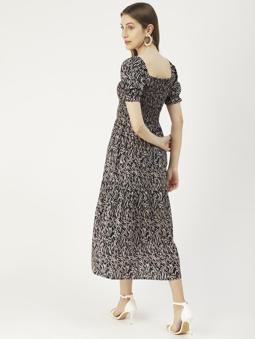 women's fit & flare printed dress - 20031226 - Standard Image - 2