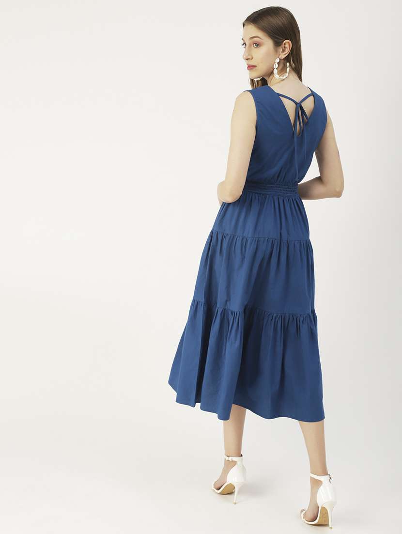 women's tiered dress solid dress - 20031227 -  Standard Image - 2