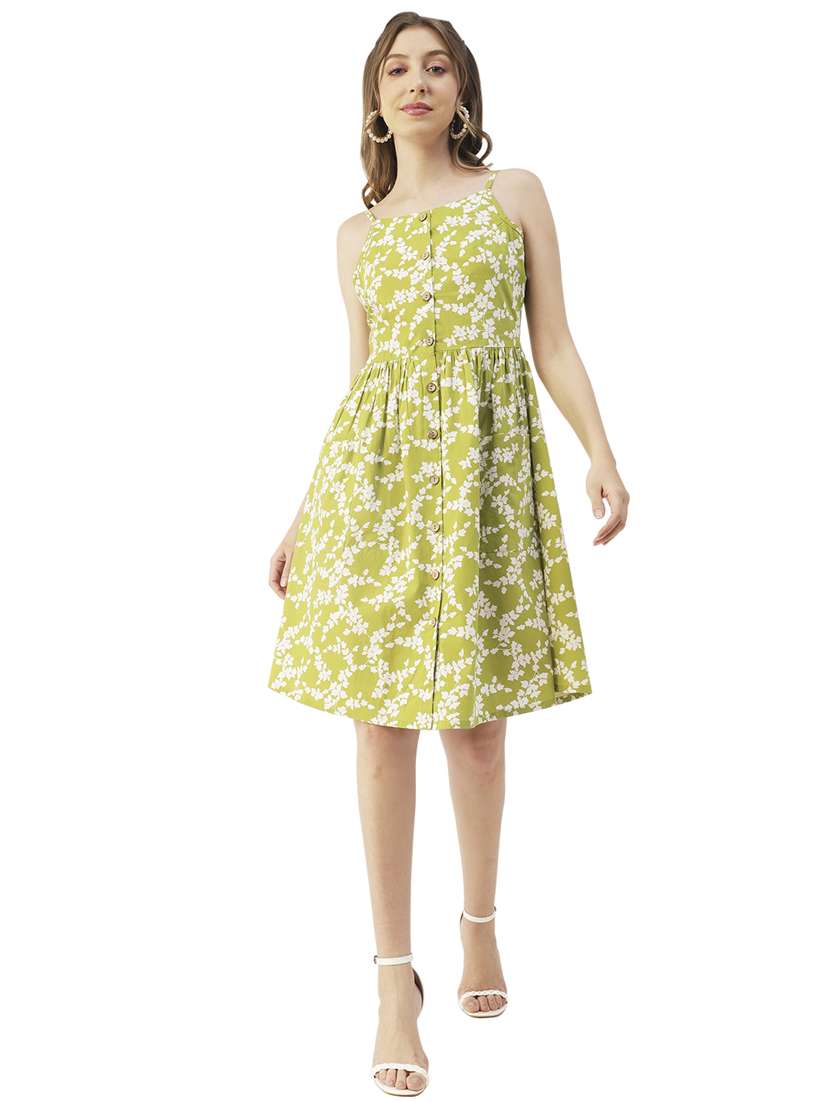 women's fit & flare floral dress