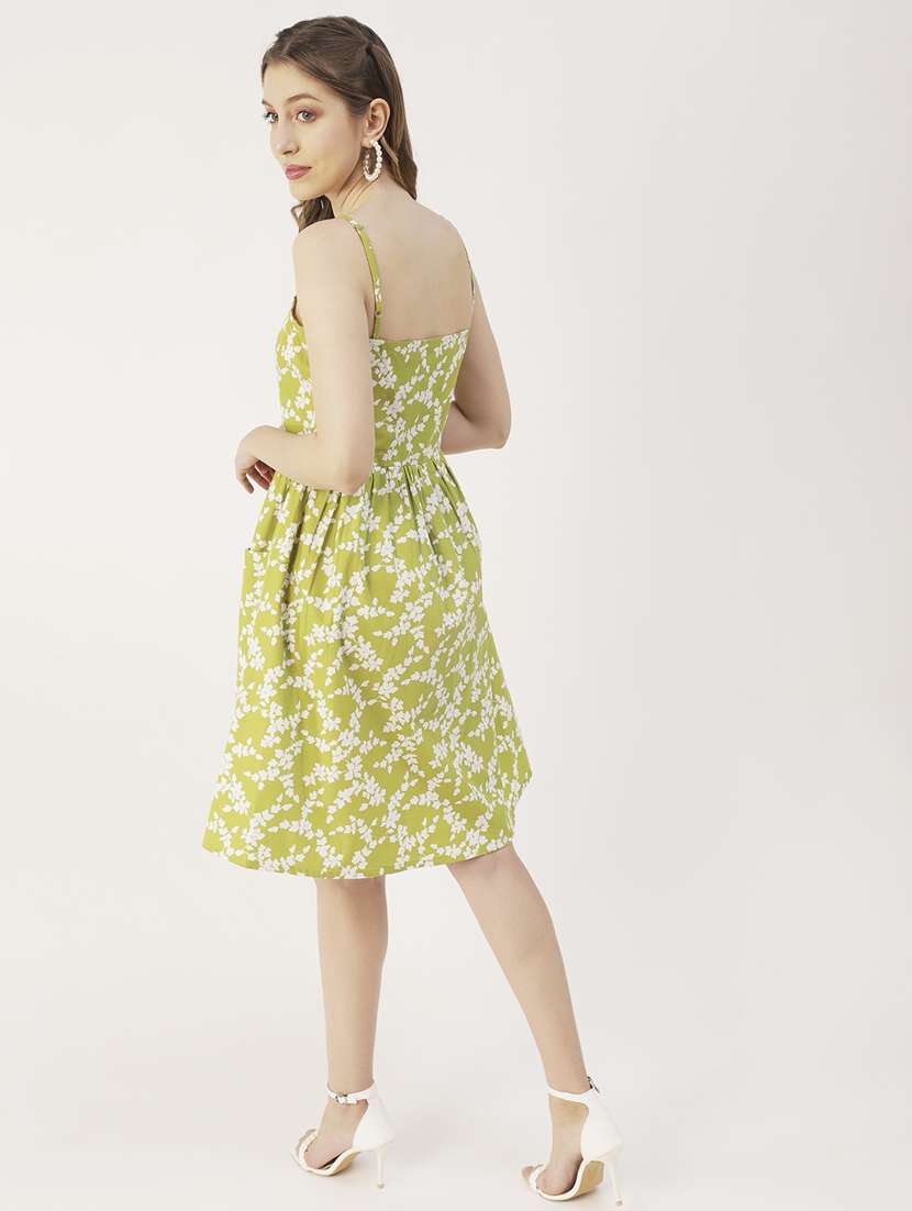 women's fit & flare floral dress - 20031232 -  Standard Image - 2