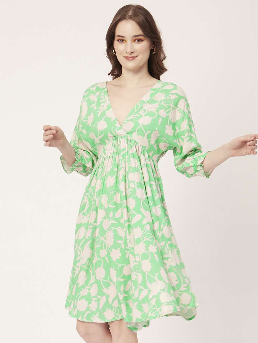 women's fit & flare floral dress - 20031235 -  Standard Image - 2