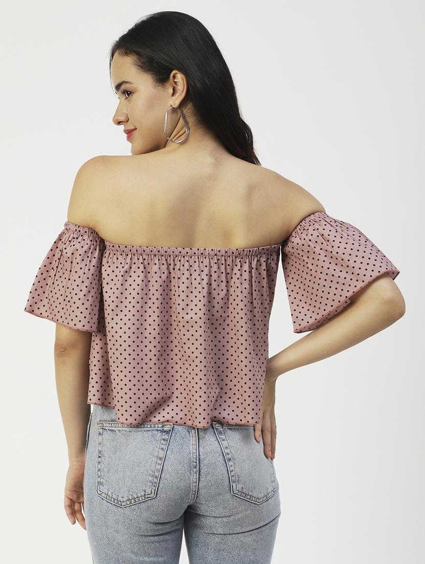 women's crop off shoulder top - 20031291 - Standard Image - 2