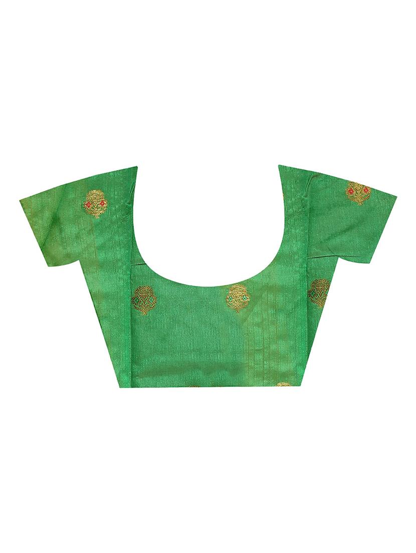 women's self design orange colored saree with blouse - 20031453 - Standard Image - 2
