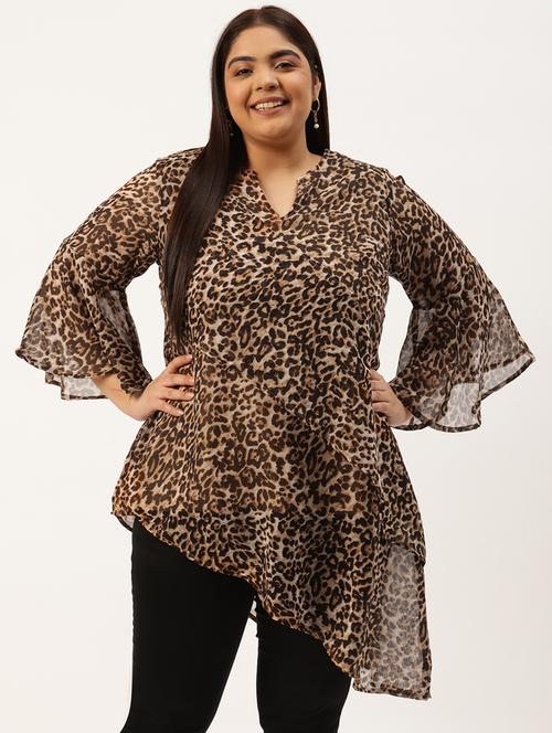 women's asymmetric notch neck top - 20031528 -  Standard Image - 0