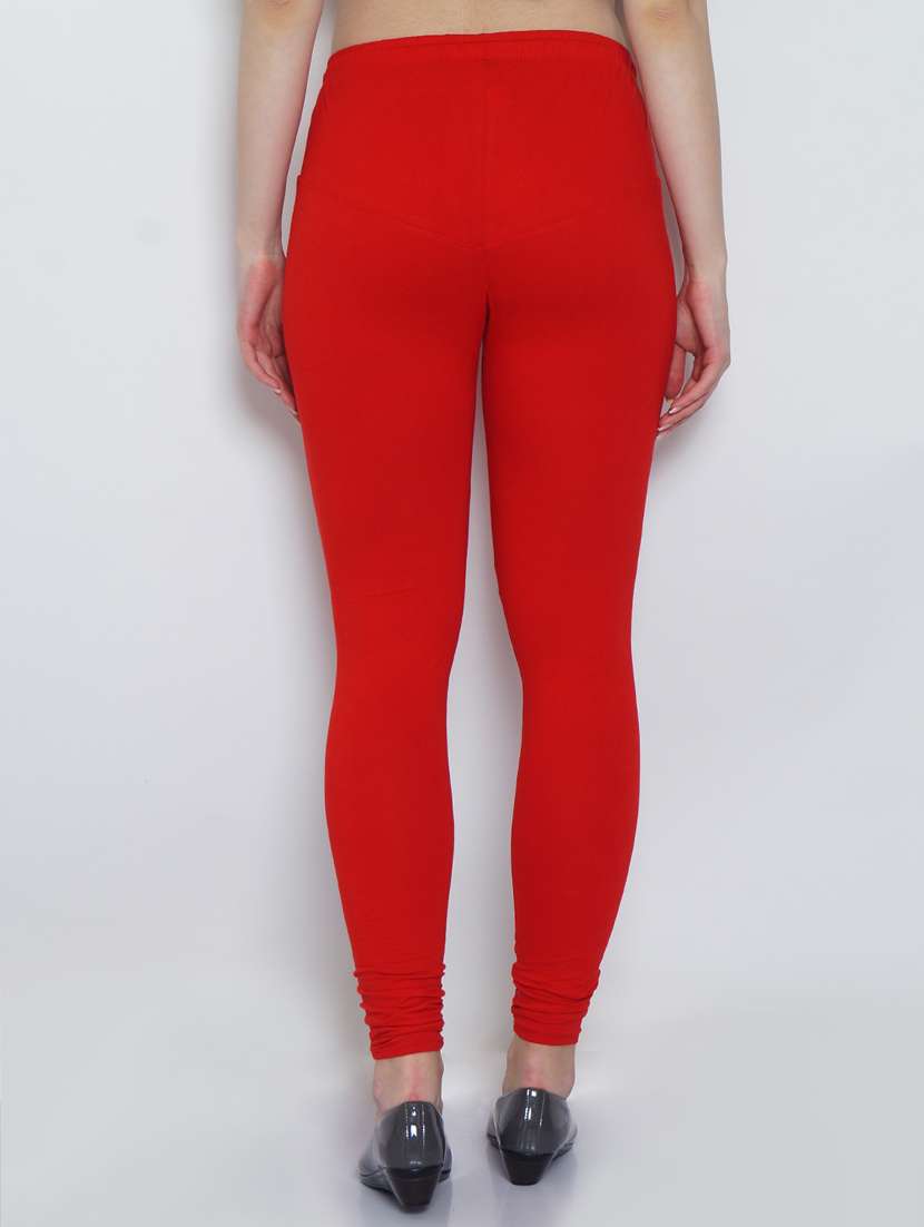 red cotton lycra leggings - 20031634 -  Standard Image - 2