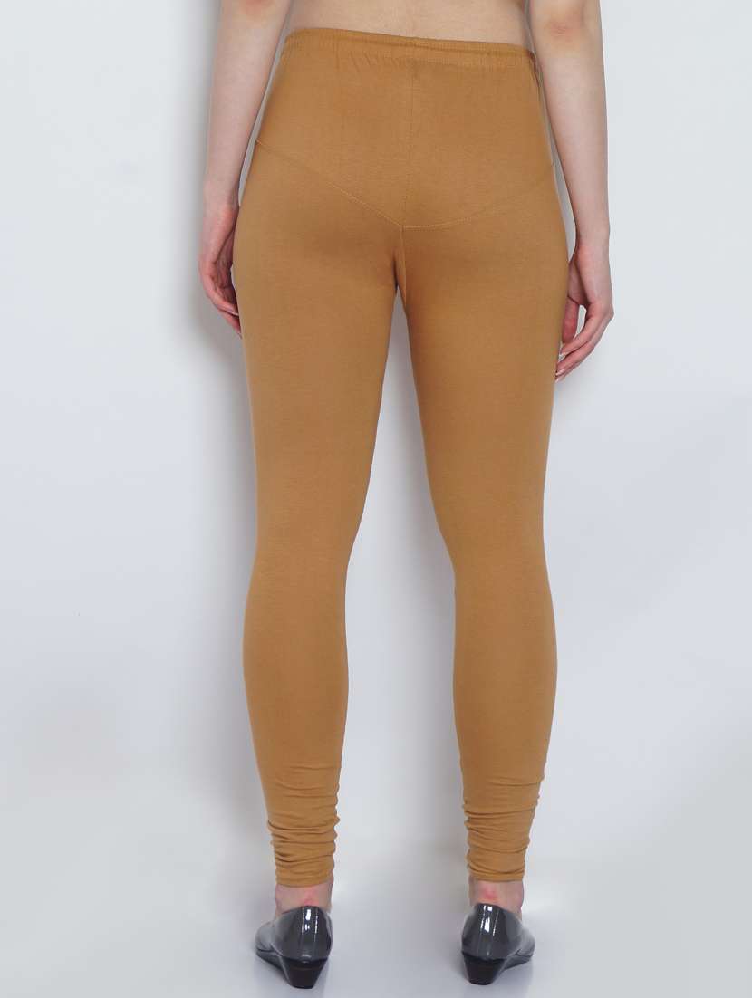 beige cotton lycra leggings - 20031645 -  Standard Image - 2