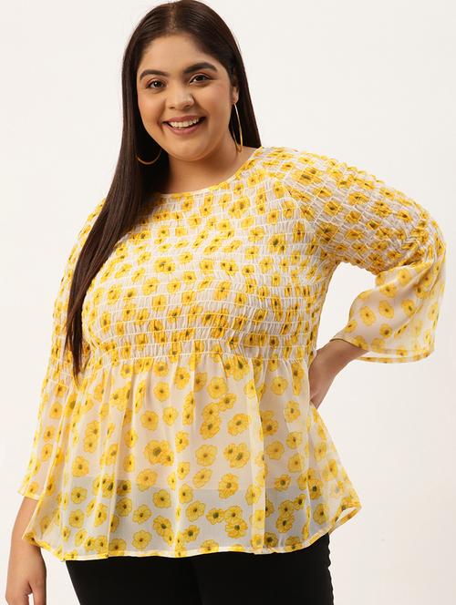 women's a line round neck top - 20031891 -  Standard Image - 0
