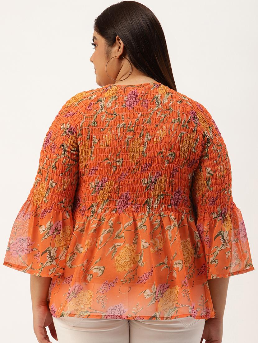 women's peplum round neck top - 20031893 - Standard Image - 2
