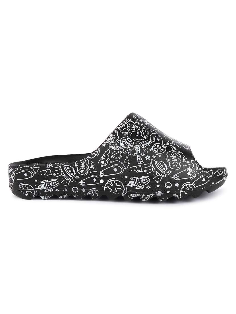 black eva slip on flip flops - 20033142 -  Standard Image - 2