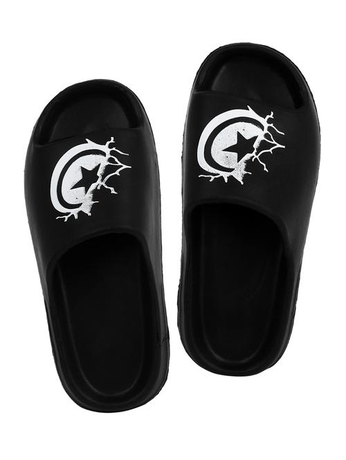 black eva slip on flip flops - 20033148 - Standard Image - 0