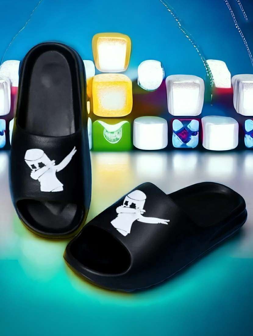 Black Eva Slip On Flip Flops
