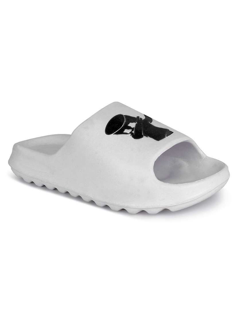 White Eva Slip On Flip Flops