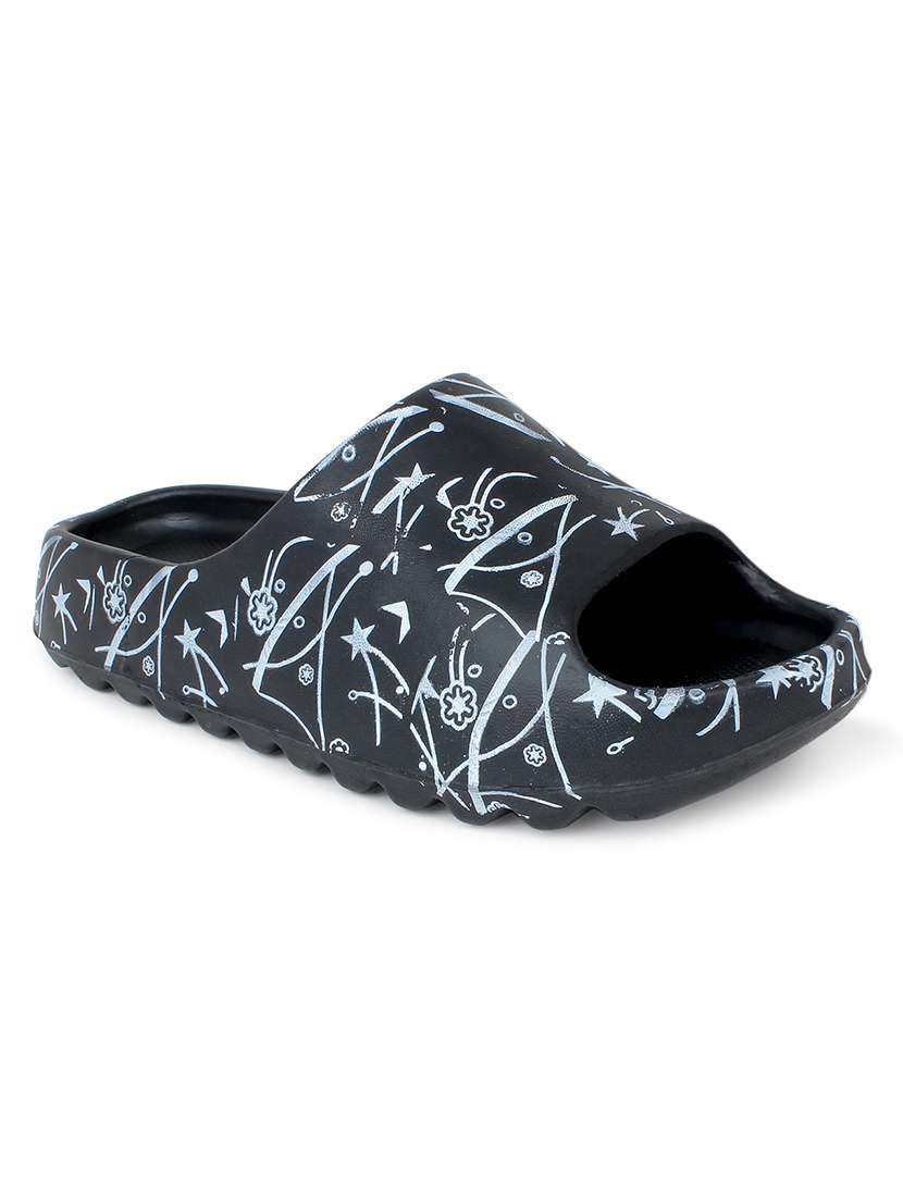 Black Eva Slip On Flip Flops