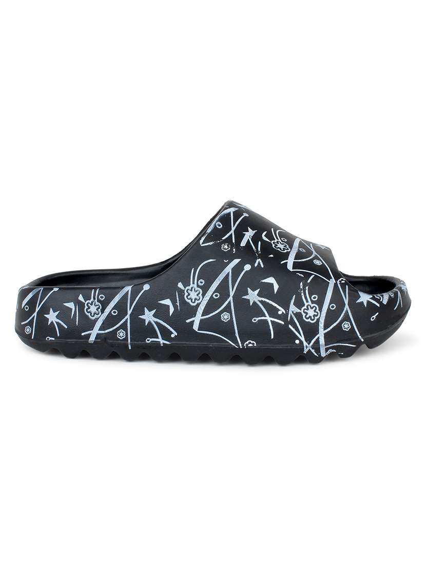 Black Eva Slip On Flip Flops