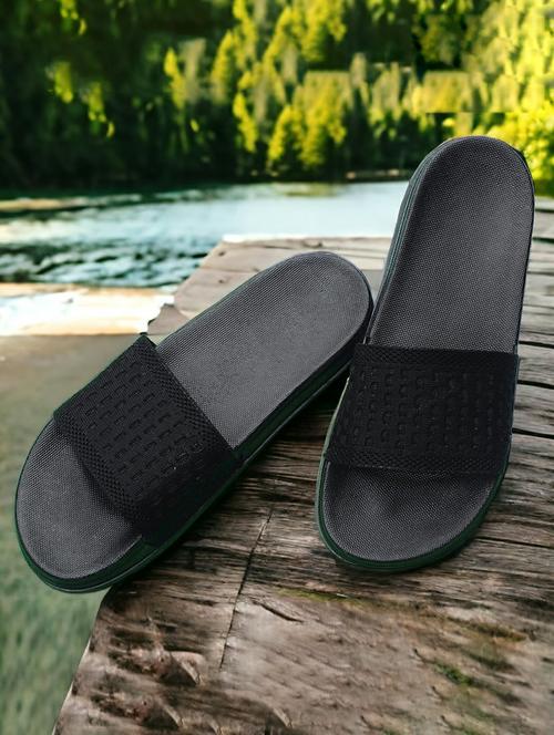 black eva slip on flip flops - 20033173 - Standard Image - 0