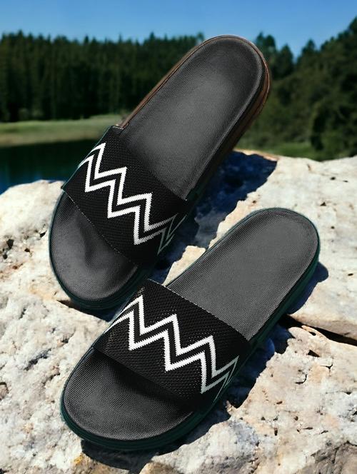black eva slip on flip flops - 20033188 - Standard Image - 0