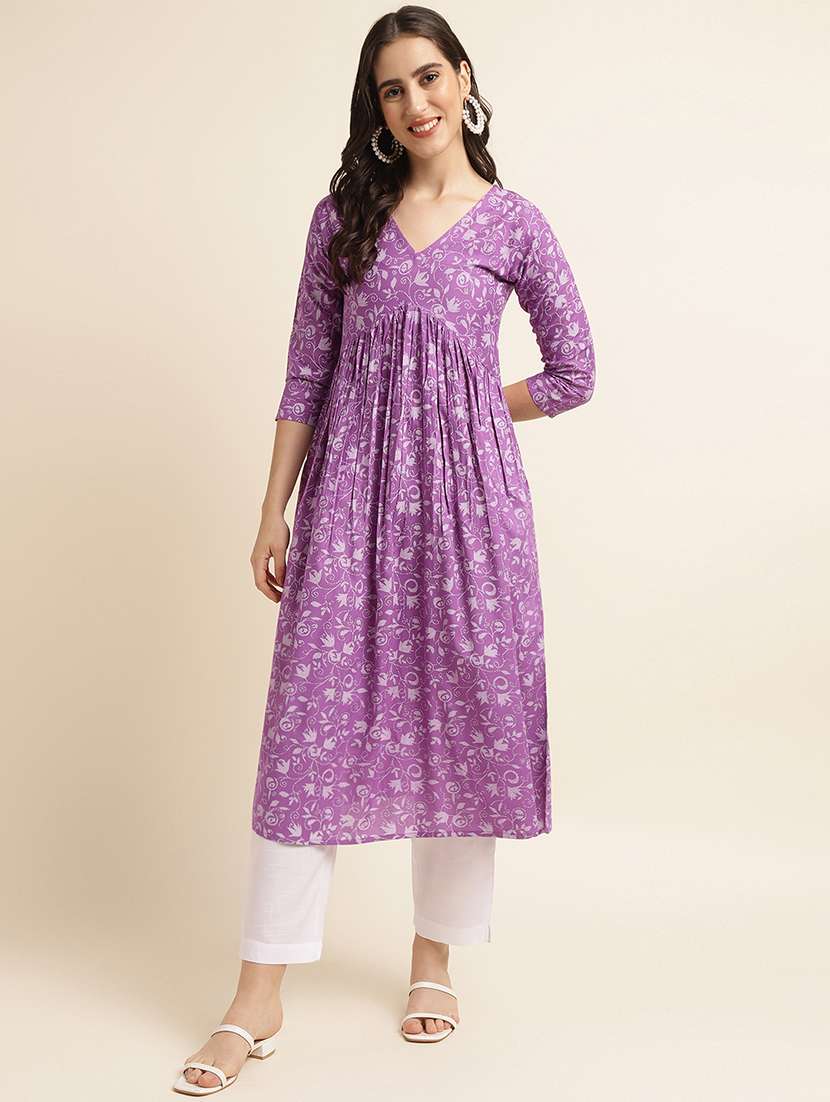 women's flared kurta