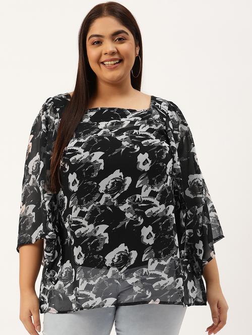 women's a line square neck top - 20035639 - Standard Image - 0