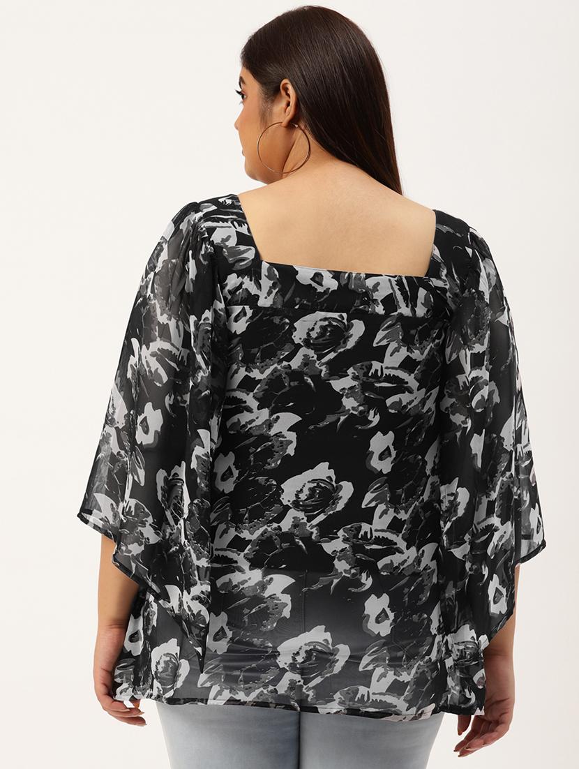 women's a line square neck top - 20035639 - Standard Image - 2