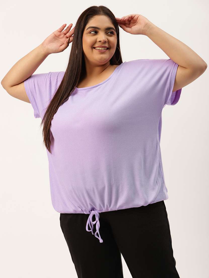 women's straight round neck top - 20038357 - Zoom Image - 0