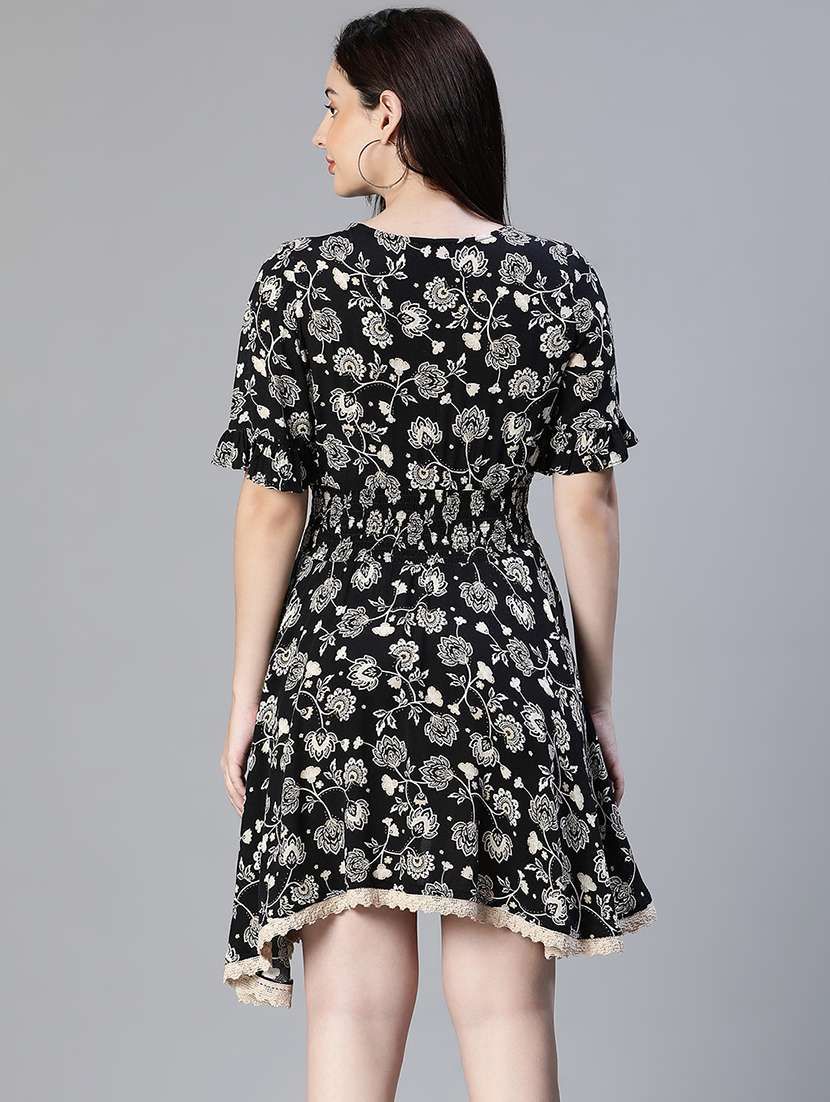 women's wrap floral dress - 20038644 -  Standard Image - 2