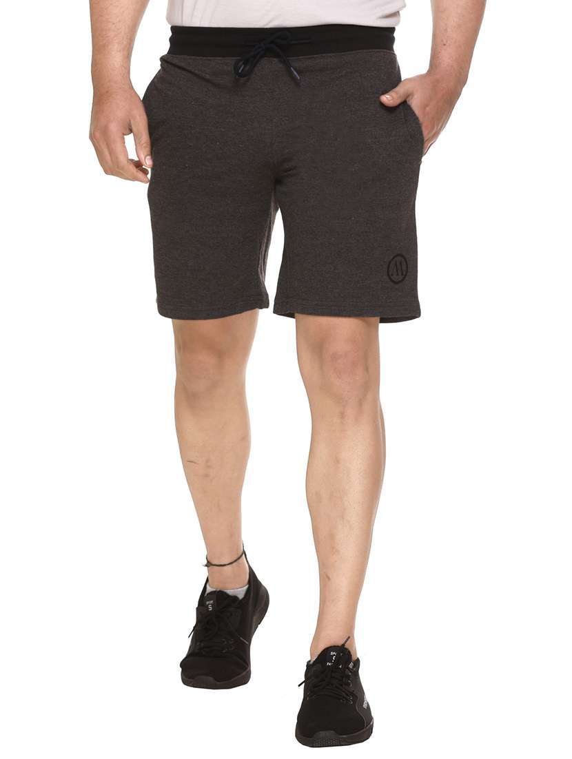 mid rise solid shorts