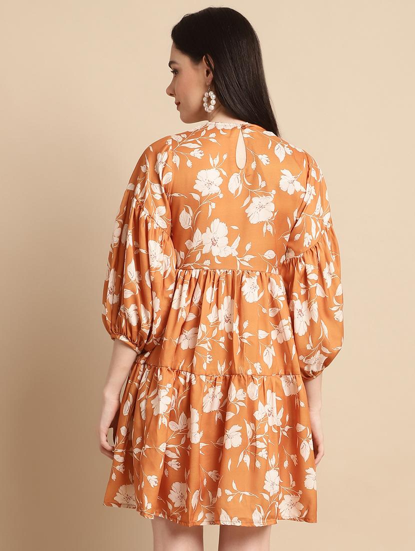 women's tiered dress floral dress - 20038862 - Standard Image - 2