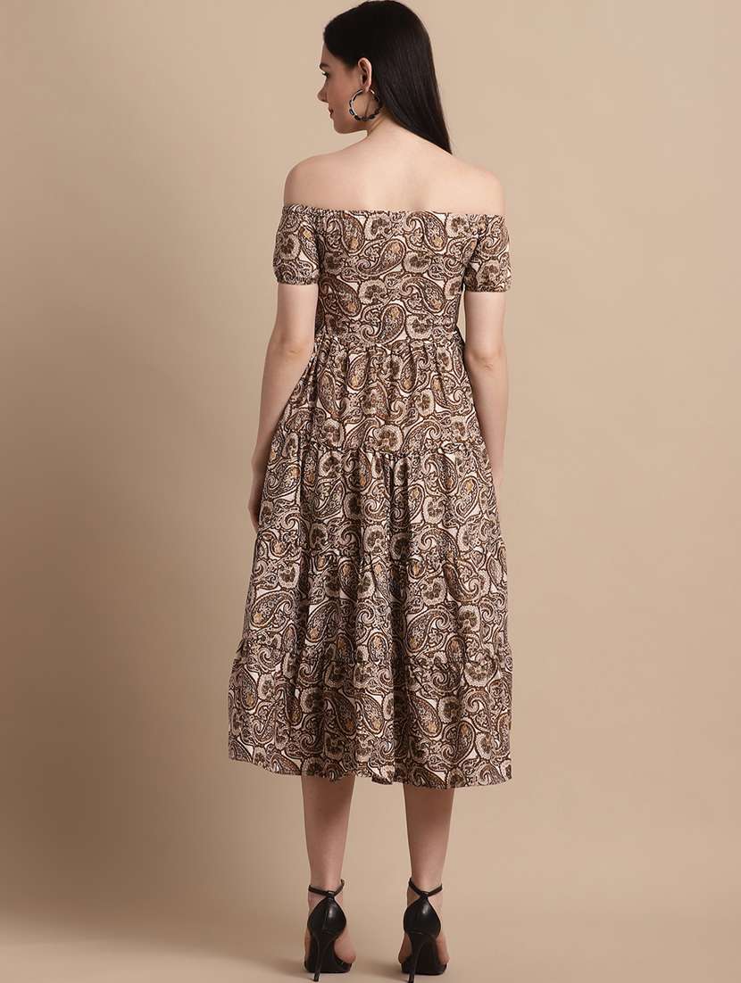 women's tiered dress geometric dress - 20038863 - Standard Image - 2