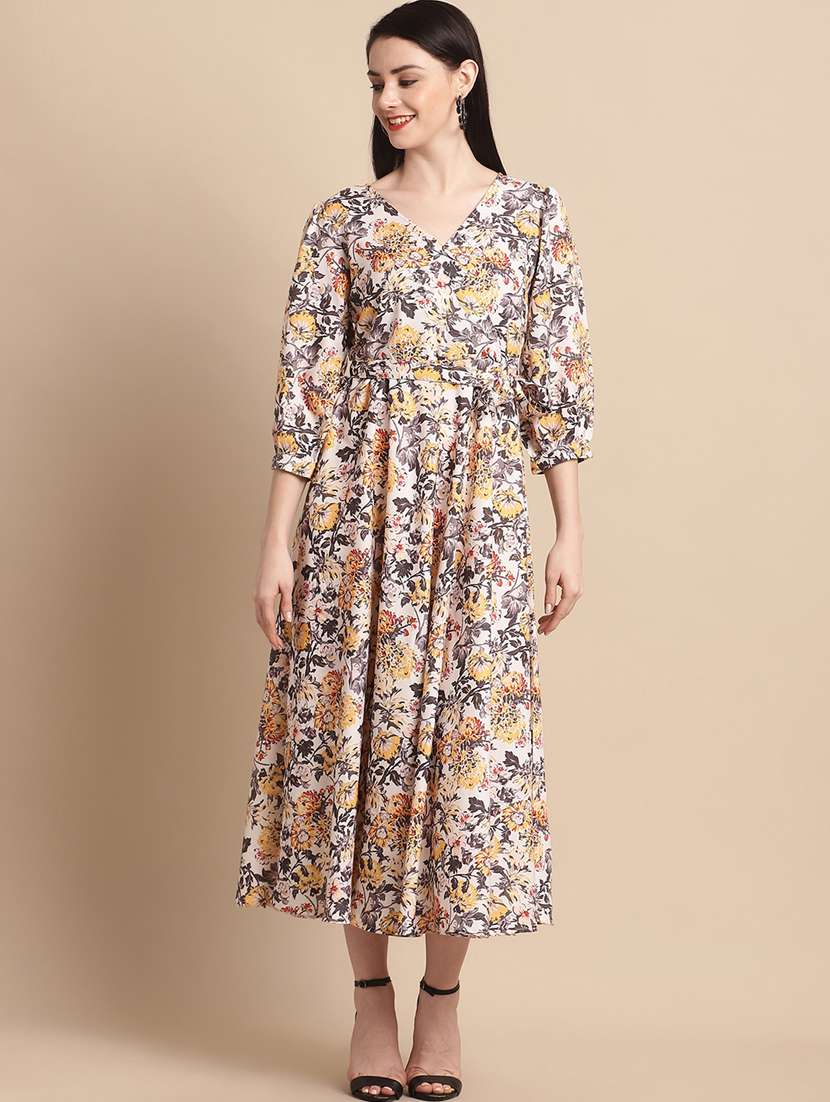 women's fit & flare floral dress