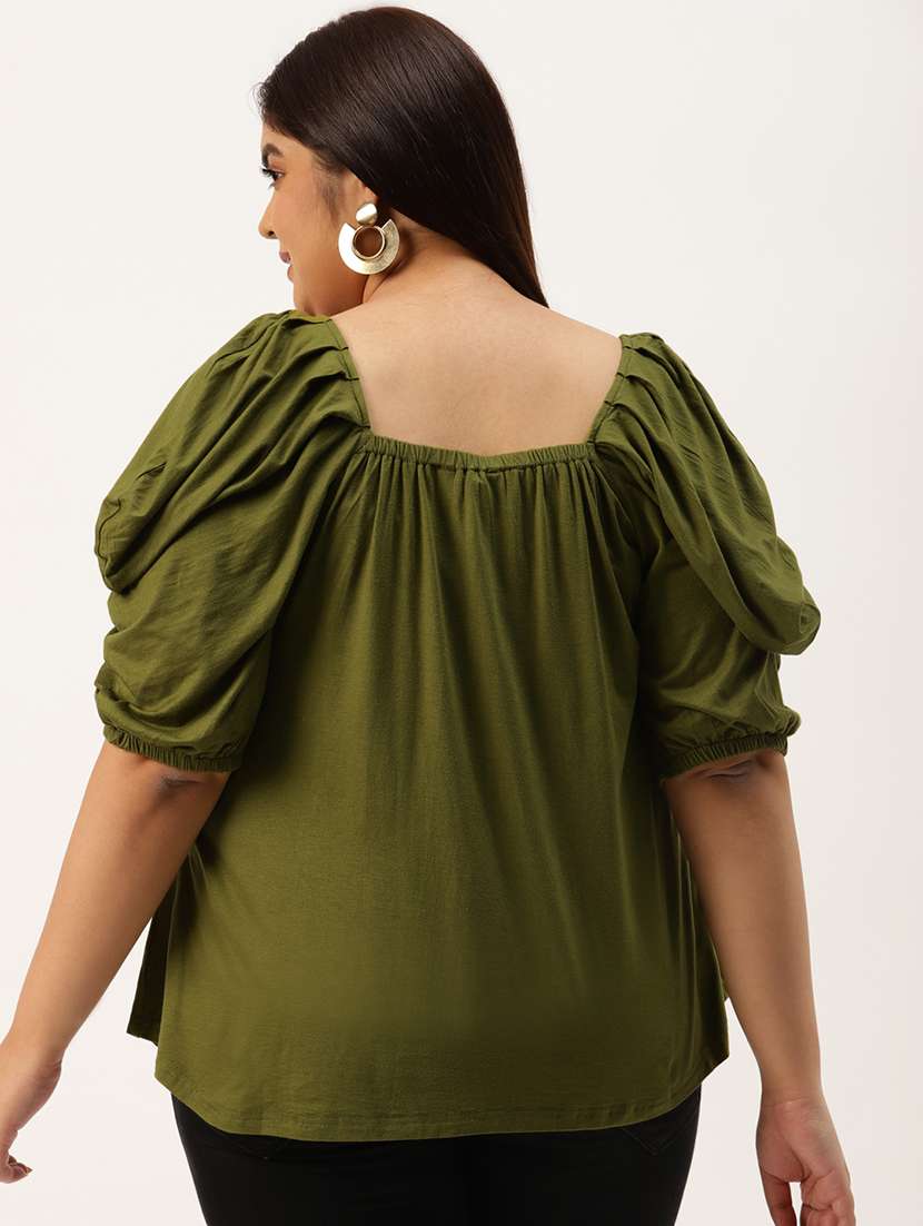 women's straight sweetheart neck top - 20039039 -  Standard Image - 2