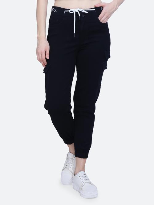 high rise ankle length solid jeggings - 20039163 -  Standard Image - 0