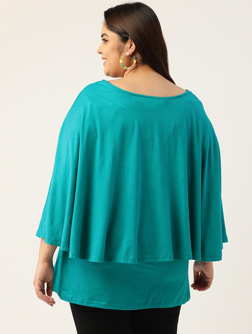 women's layered v neck top - 20039230 - Standard Image - 2