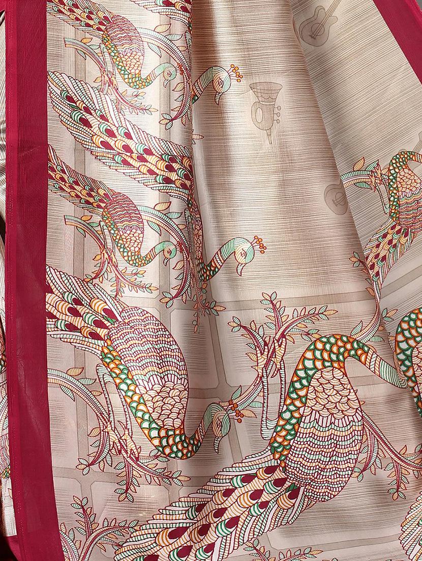 cream mysore silk saree - 20039549 - Standard Image - 2