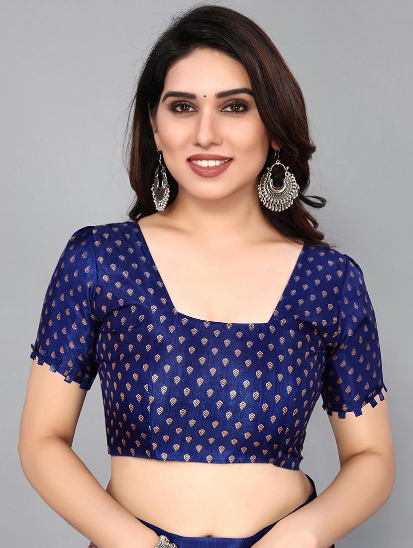 blue silk blend mysore saree - 20039596 - Standard Image - 2