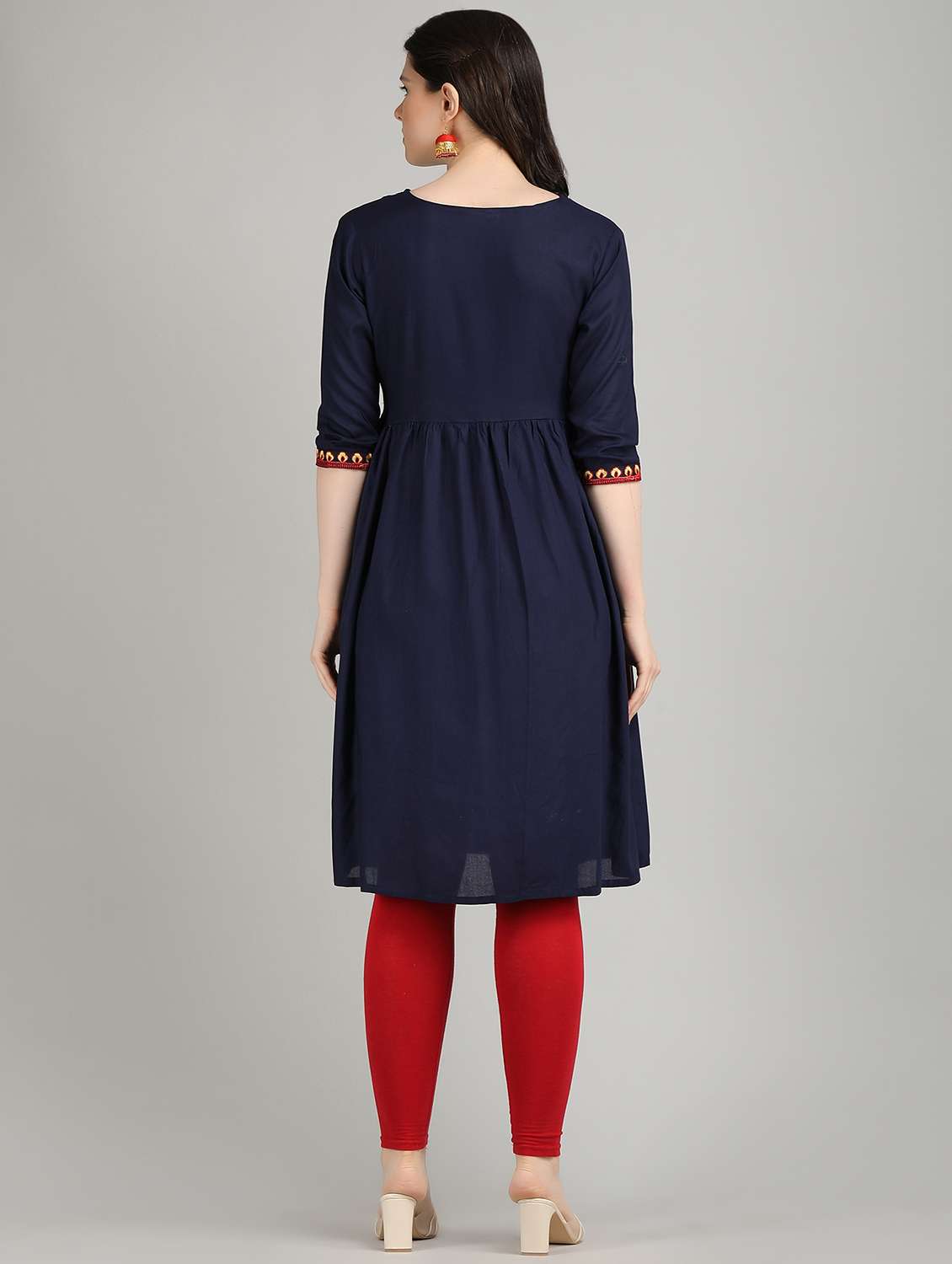 women's flared kurta - 20040233 -  Standard Image - 2