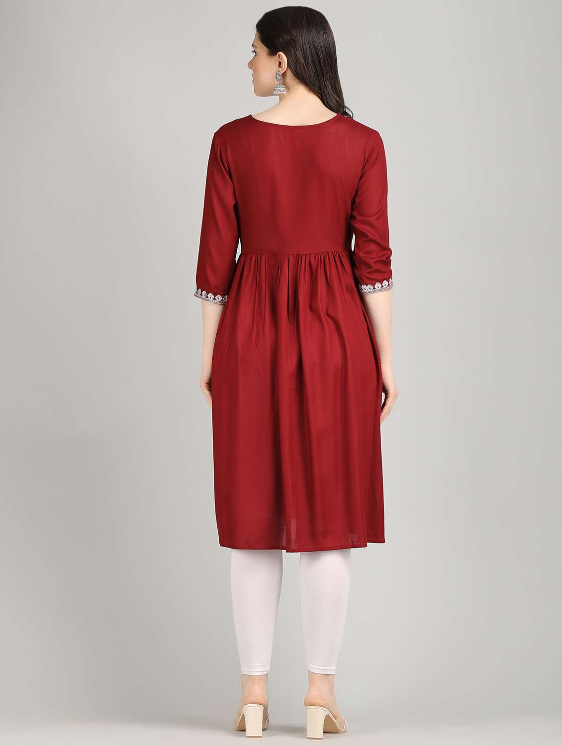 women's flared kurta - 20040236 -  Standard Image - 2