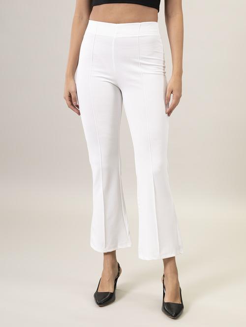 mid rise solid bootcut trouser - 20040452 - Standard Image - 0