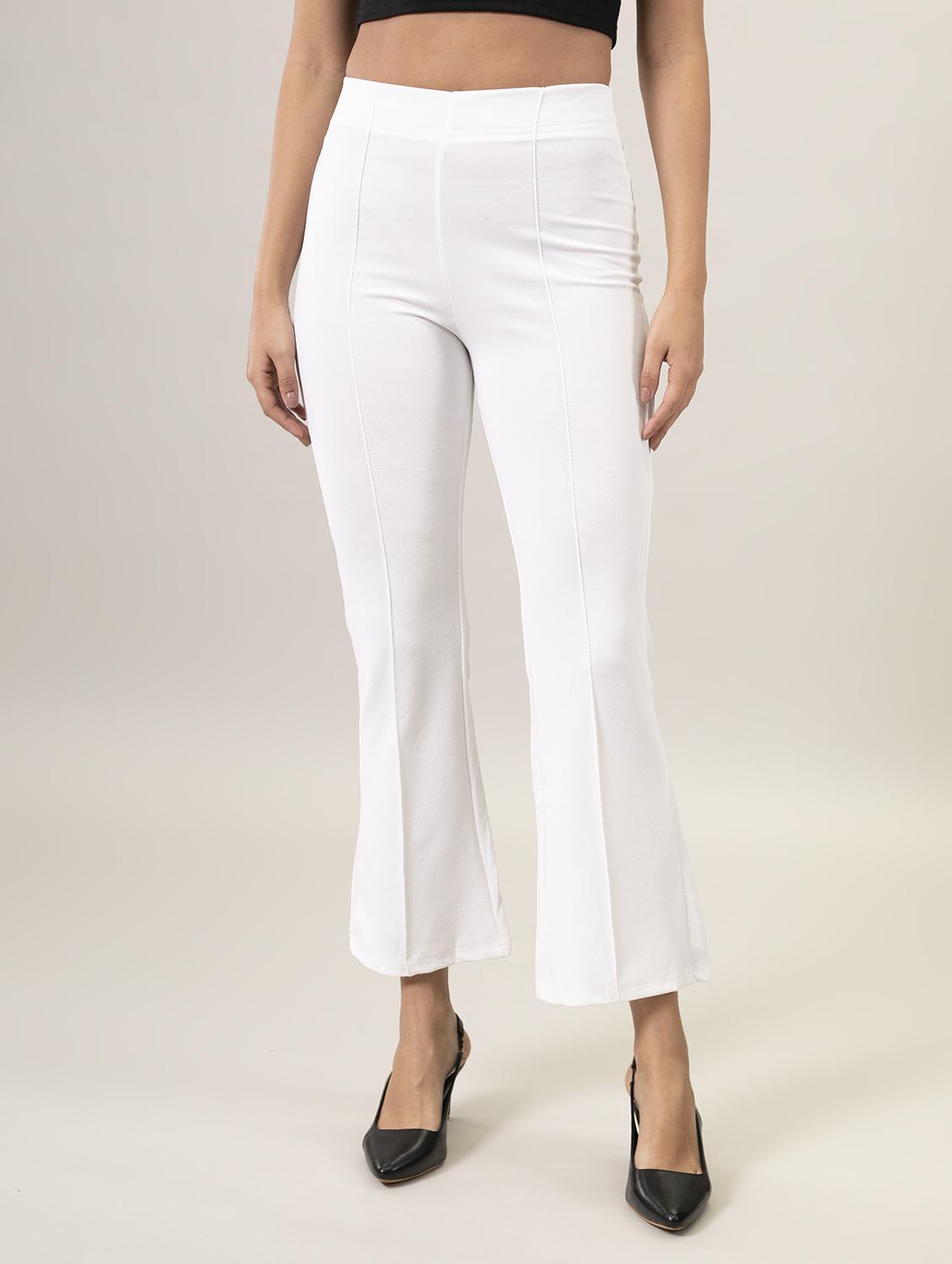 mid rise solid bootcut trouser - 20040452 - Zoom Image - 0
