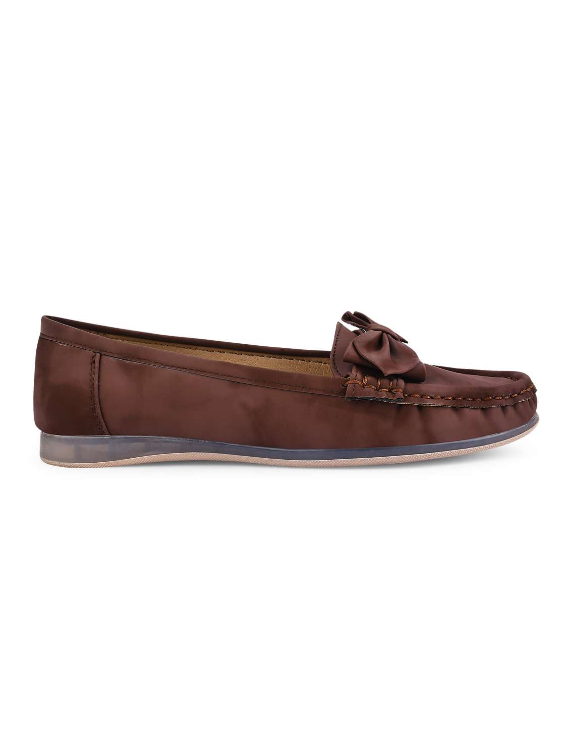 brown pu slip on loafers - 20045294 -  Standard Image - 2