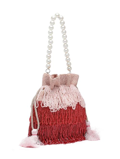 embellished red potli - 20045557 -  Standard Image - 0