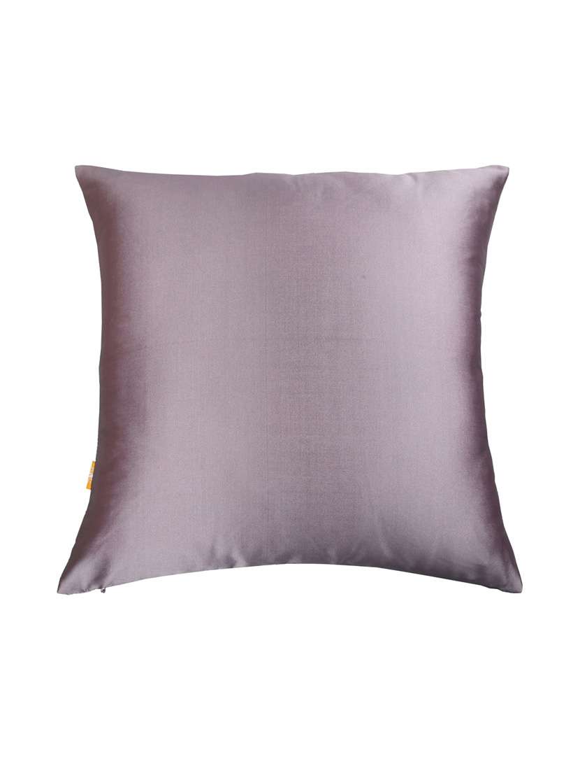 purple quilted cushion cover - 20046242 - Standard Image - 2