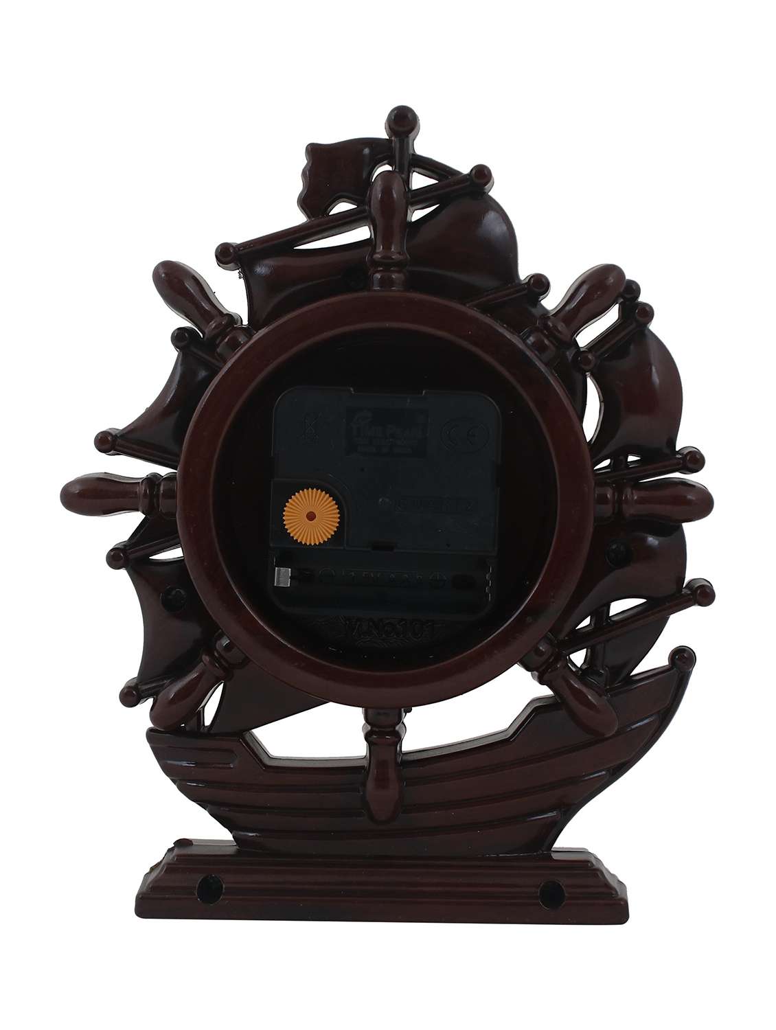 sigaram sailing ship wood finish table clock - 20047543 - Standard Image - 2