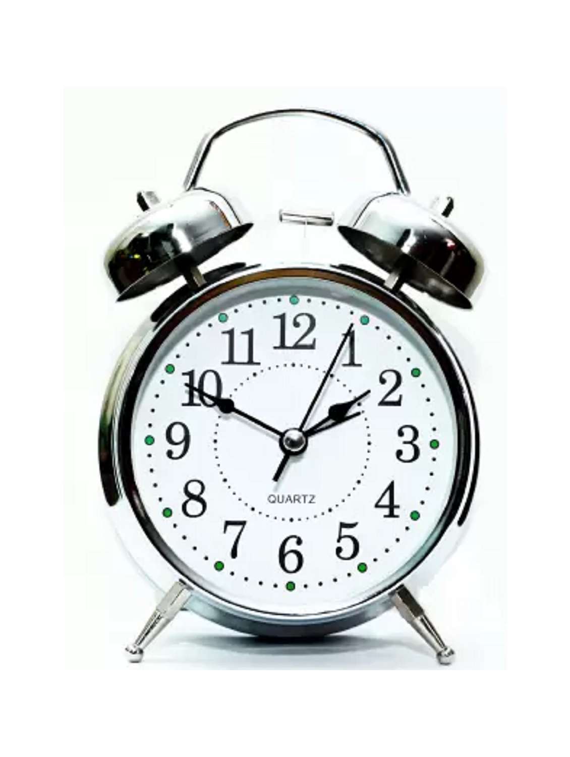 sigaram white color 11 x 15cm analog table clock k3081