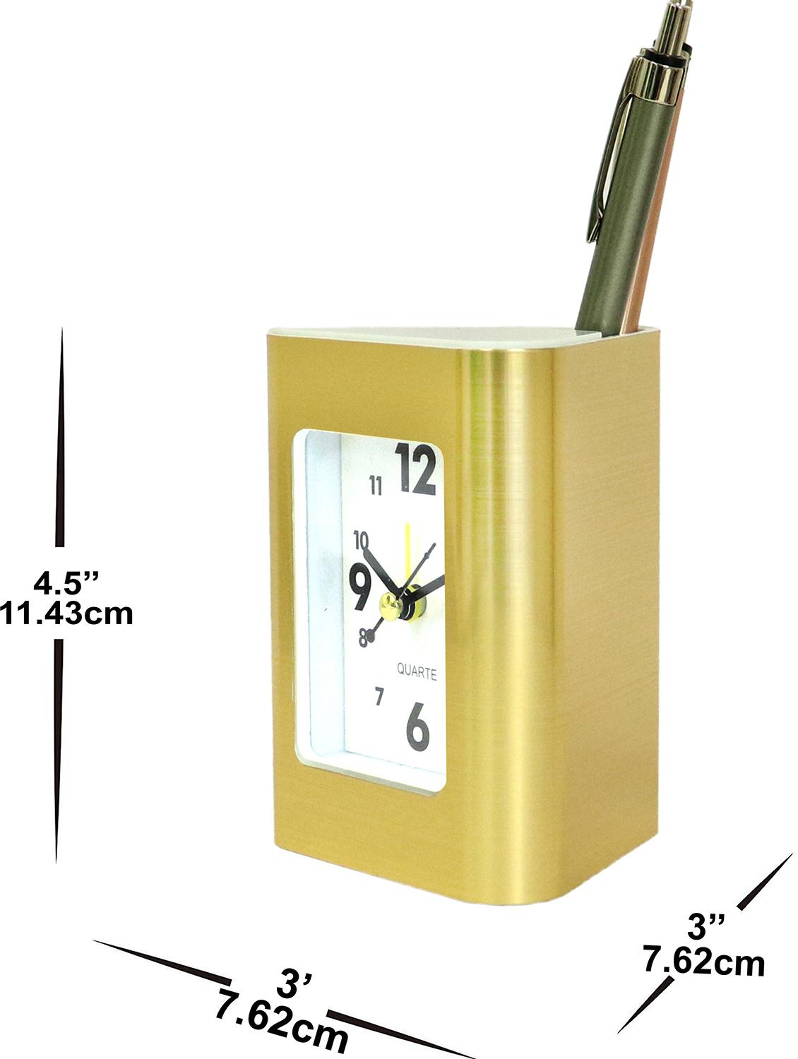 sigaram 2 in 1 table clock and desk organizer for home décor k2591 - 20047596 - Standard Image - 2