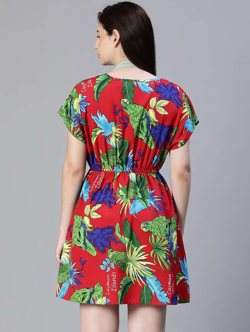 red printed tankini - 20049972 -  Standard Image - 2