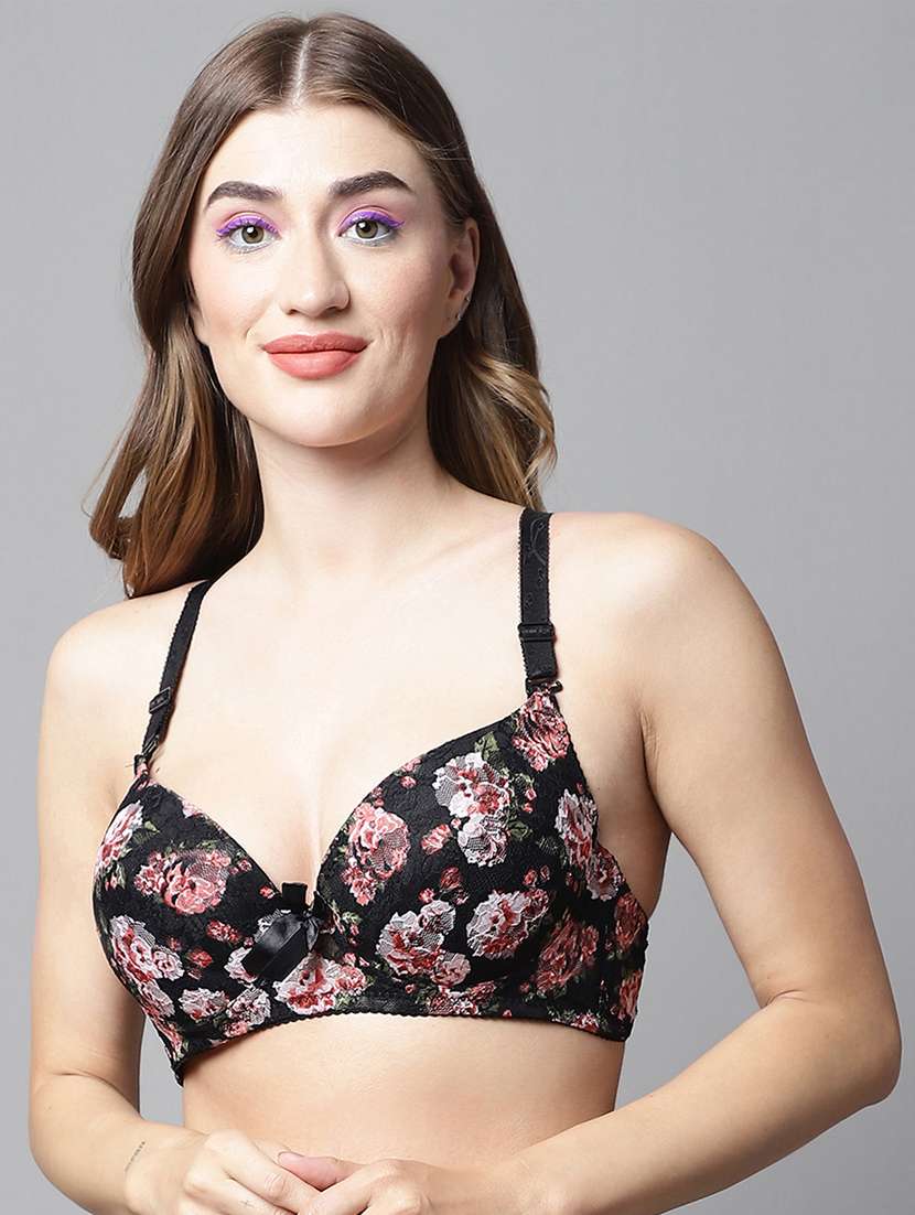 black lace tshirt bra