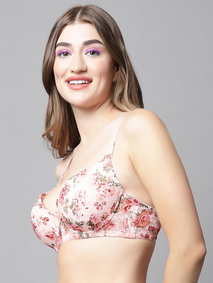 orange lace tshirt bra - 20049983 - Standard Image - 2