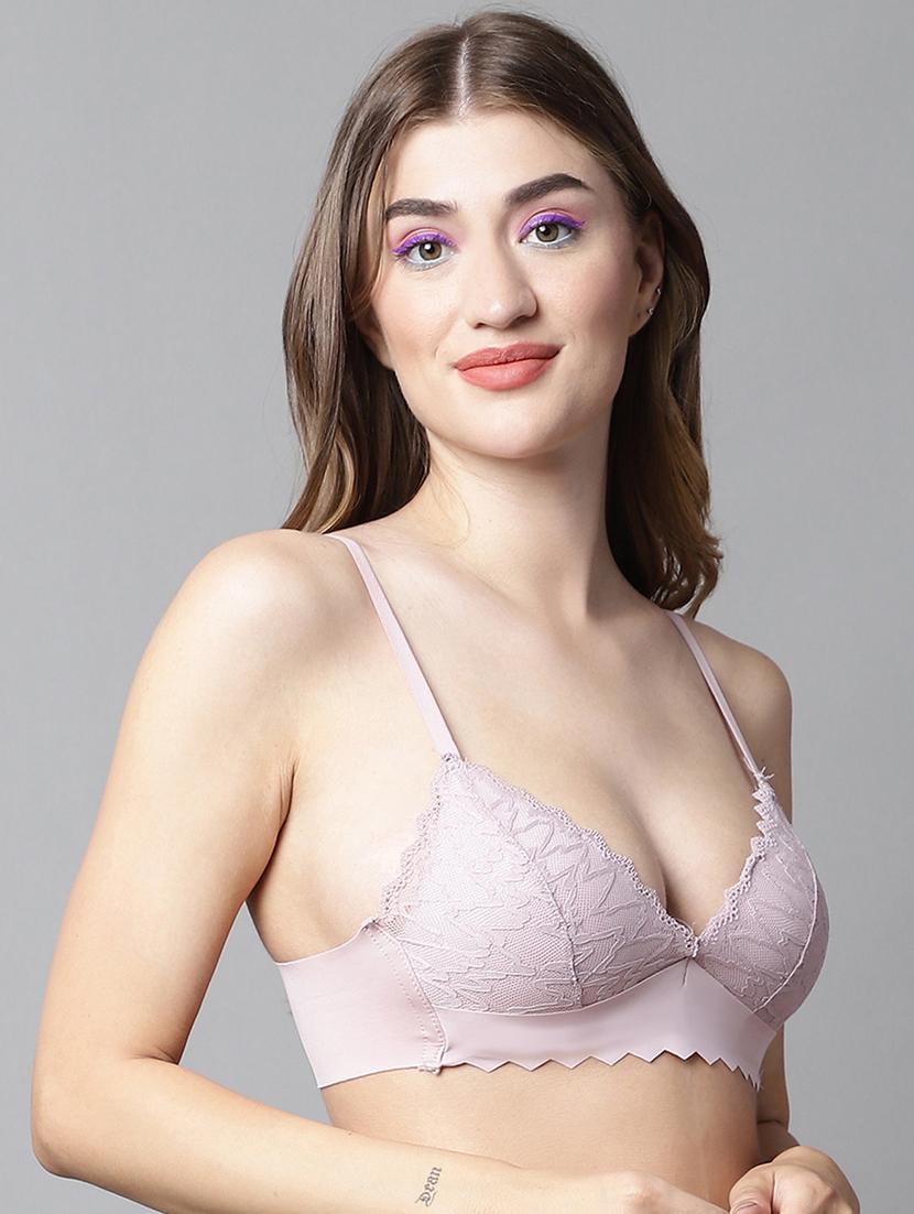 pink lace lette bra - 20049986 - Standard Image - 2