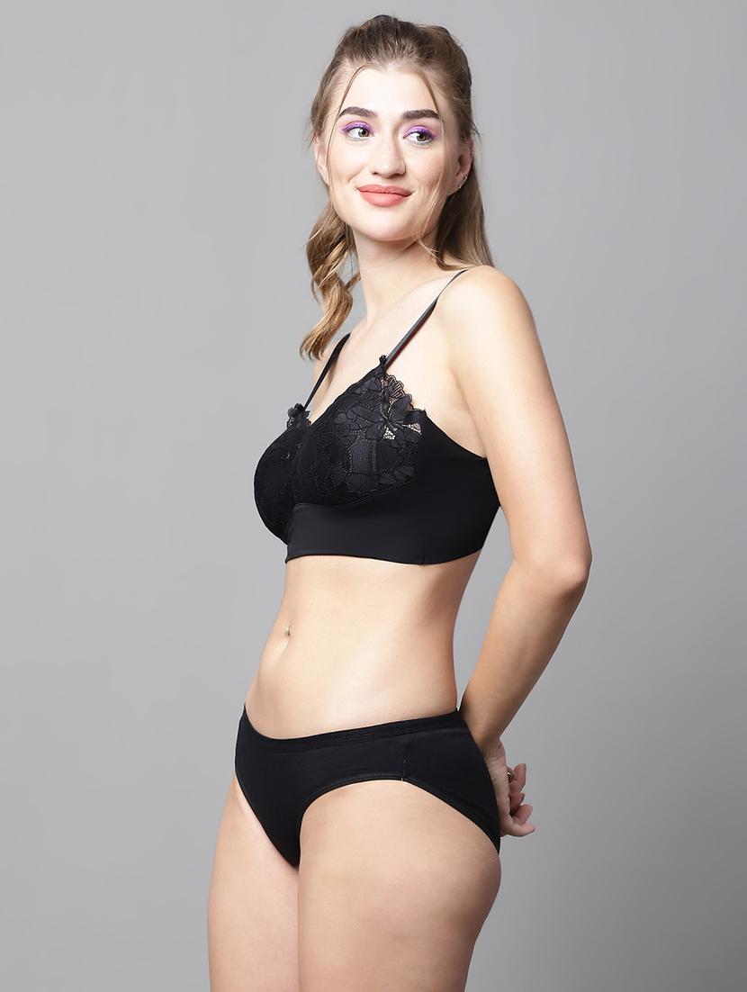 prettycat polyester bra and panty set - 20050068 - Standard Image - 2