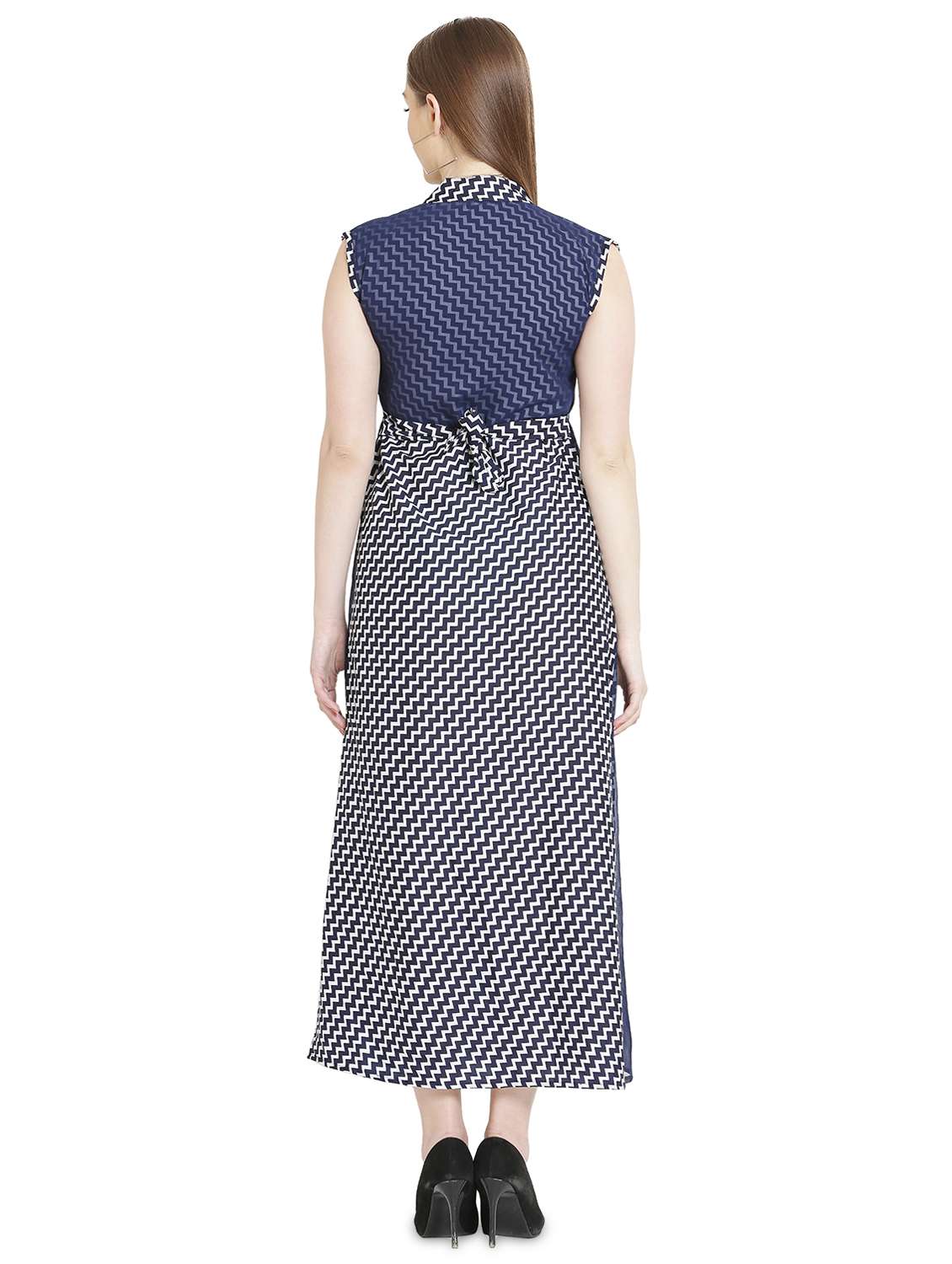 women's layered chevron dress - 20051736 - Standard Image - 2